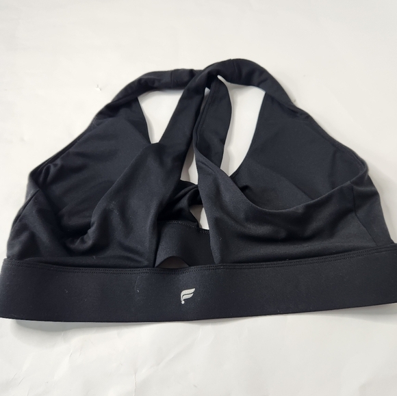 Fabletics Women's Size 12 Large Athletic Addison Bra Black Padded - Picture 5 of 8